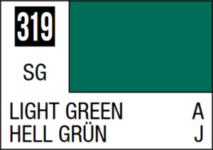  Mr Hobby Mr Colour 10ml 319 Light Green Semi Gloss Acrylic Paint 