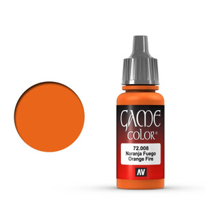 Vallejo 17ml Game Color 008 Orange Fire   Vallejo 17ml Game Color 008 Orange Fire