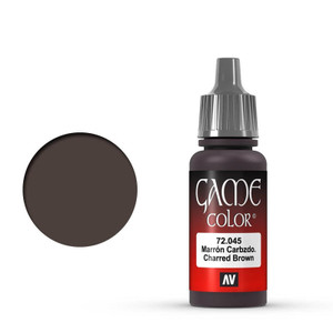 Vallejo 17ml Game Color 045 Charred Brown Vallejo 17ml Game Color 045 Charred Brown