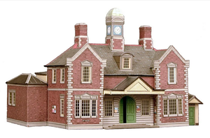 Superquick 1/76 Railway Station Terminus Card Building Kit   Superquick 1/76 Railway Station Terminus Card Building Kit