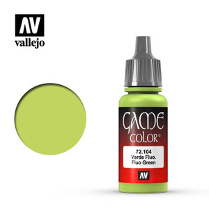 Vallejo 17ml Game Color 104 Fluorescent Green Vallejo 17ml Game Color 104 Fluorescent Green