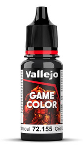 Vallejo 17ml Game Color 155 Extra Opaque Grey Charcoal   Vallejo 17ml Game Color 155 Extra Opaque Grey Charcoal