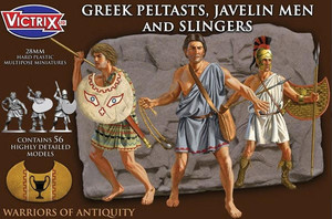 Victrix 28mm Greek Peltasts, Javelin Men and Slingers   Victrix 28mm Greek Peltasts, Javelin Men and Slingers