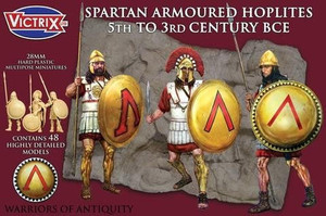 Victrix 28mm Spartan Armoured Hoplites 5th to 3rd Century BCE   Victrix 28mm Spartan Armoured Hoplites 5th to 3rd Century BCE