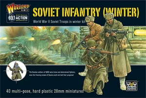  Warlord Games 28mm Bolt Action Soviet Infantry in Winter Uniform 