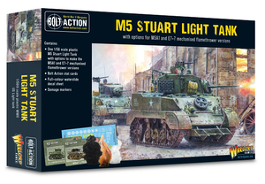 Warlord Games 28mm Bolt Action M5 Stuart Model Kit Warlord Games 28mm Bolt Action M5 Stuart Model Kit