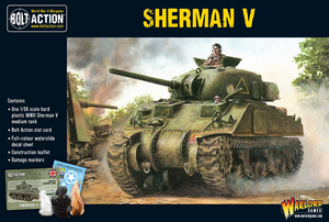 Warlord Games 28mm Bolt Action Sherman V Medium Tank Warlord Games 28mm Bolt Action Sherman V Medium Tank