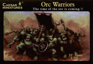  Caesar Miniatures 1/72 Fantasy Orc Warriors Set 1 Model Figures 