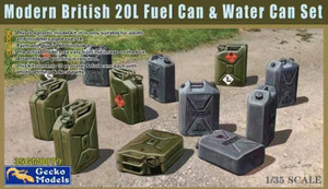 Gecko Models 1/35 Modern British 20l Fuel Cans and Water Can set Model Kit Gecko Models 1/35 Modern British 20l Fuel Cans and Water Can set Model Kit