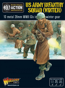 Warlord Games 28mm Bolt Action US Army Infantry Squad in Winter Clothing 1942-1945 Warlord Games 28mm Bolt Action US Army Infantry Squad in Winter Clothing 1942-1945