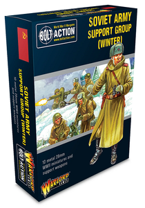  Warlord Games 28mm Bolt Action Soviet Army Support Group in Winter Uniform 