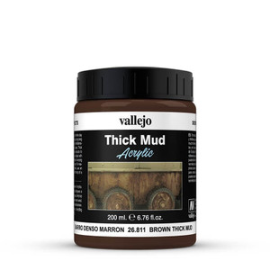 Vallejo Acrylic Weathering Effects 200ml Brown Thick Mud Vallejo Acrylic Weathering Effects 200ml Brown Thick Mud