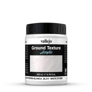  Vallejo Acrylic Stone Textures 200ml White Stone Paste 
