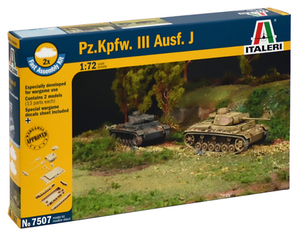 Italeri 1/72 Pz.Kpfw.III Panzer Fast Assembly Model Kit Italeri 1/72 Pz.Kpfw.III Panzer Fast Assembly Model Kit