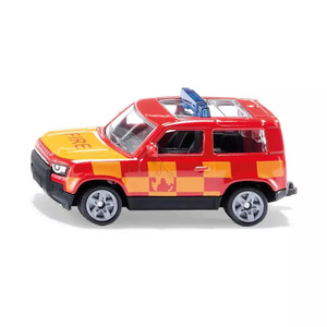 Siku Land Rover Defender Fire Brigade Diecast Model Siku Land Rover Defender Fire Brigade Diecast Model
