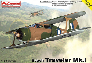  AZ Model 1/72 Beechcraft Beech Traveller Mk.I 