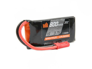 Hobbyzone Spektrum 800mAh 1S 3.7V 30C LiPo Battery; JSTO-SPMX8001S30 Hobbyzone Spektrum 800mAh 1S 3.7V 30C LiPo Battery; JSTO-SPMX8001S30