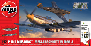 Airfix 1/72 North American P-51D Mustang vs Messerschmitt Bf 109F-4 Starter Set Airfix 1/72 North American P-51D Mustang vs Messerschmitt Bf 109F-4 Starter Set