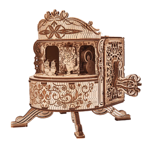 Wood Trick Fairy Theatre Music Box 3D Wooden Model Kit Wood Trick Fairy Theatre Music Box 3D Wooden Model Kit
