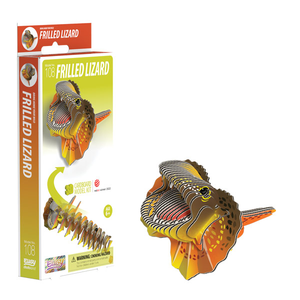 Eugy 108 Frilled Lizard Card 3D Puzzle   Eugy 108 Frilled Lizard Card 3D Puzzle
