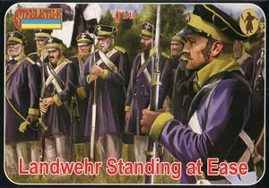  Strelets 1/72 Napoleonic Prussian Landwehr Standing at Ease 