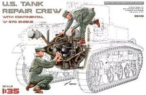 MiniArt 1/35 US Tank Repair Crew with Continental W-670 Engine MiniArt 1/35 US Tank Repair Crew with Continental W-670 Engine