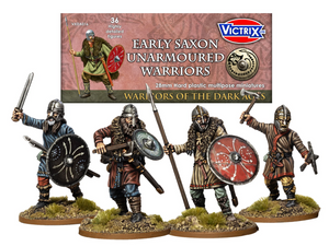 Victrix 28mm Early Saxon Unarmoured Warriors Victrix 28mm Early Saxon Unarmoured Warriors