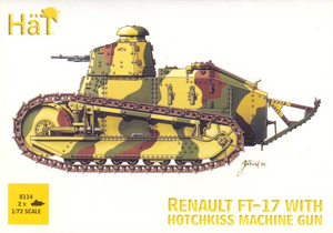 Hat Industrie 1/72 WWI French Renault FT-17 with Hotchkiss MG Hat Industrie 1/72 WWI French Renault FT-17 with Hotchkiss MG