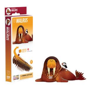 Eugy 107 Walrus Card 3D Puzzle   Eugy 107 Walrus Card 3D Puzzle