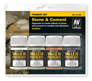 Vallejo Pigments Set - Stone & Cement Vallejo Pigments Set - Stone & Cement