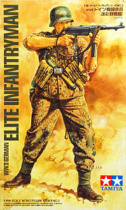 Tamiya 1/16 German Elite Infantryman Model Kit Tamiya 1/16 German Elite Infantryman Model Kit