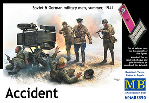 Master Box 1/35 WWII Accident - Soviet & German Military Men Summer 1941 Master Box 1/35 WWII Accident - Soviet & German Military Men Summer 1941