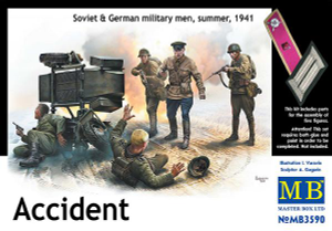  Master Box 1/35 WWII Accident - Soviet & German Military Men Summer 1941 