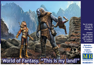 Master Box 1/24 World of Fantasy Kit 3 - This is My Land   Master Box 1/24 World of Fantasy Kit 3 - This is My Land