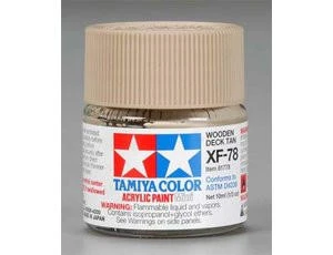  Tamiya Mini XF-78 Flat Wooden Deck Tan 10ml Acrylic Paint 