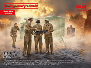 Icm ICM 1/35 WWII Field Marshall Montgomery and his Staff Icm ICM 1/35 WWII Field Marshall Montgomery and his Staff