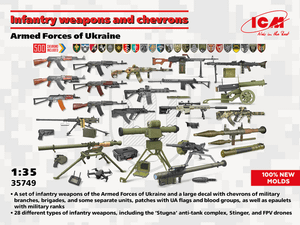 Icm ICM 1/35 Ukrainian Infantry Weapons & Chevrons 