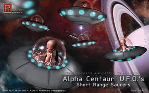  Pegasus Hobbies 1/32 Alpha Centauri UFO Twin-Pack Model Kit 