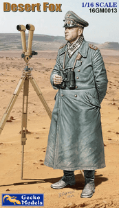 Gecko Models 1/16 WWII German Field Marshal Erwin Rommel - The Desert Fox Gecko Models 1/16 WWII German Field Marshal Erwin Rommel - The Desert Fox