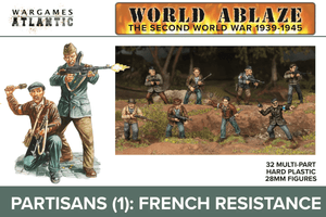 Wargames Atlantic 28mm World Ablaze - WWII French Partisans Wargames Atlantic 28mm World Ablaze - WWII French Partisans