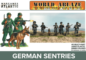 Wargames Atlantic 28mm World Ablaze - WWII German Sentries Wargames Atlantic 28mm World Ablaze - WWII German Sentries