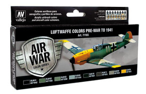  Vallejo Model Air Set - Luftwaffe Pre-War to 1941 Paint Set 