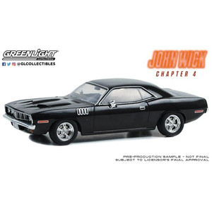 Greenlight 1/43 John Wick 4 (2023 Movie) 1971 Plymouth Cuda Greenlight 1/43 John Wick 4 (2023 Movie) 1971 Plymouth Cuda