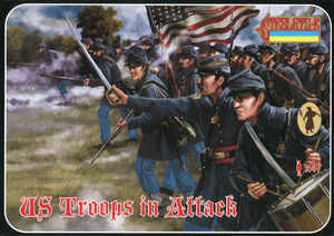 Strelets 1/72 American Civil War Union Troops in Attack Strelets 1/72 American Civil War Union Troops in Attack