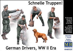  Master Box 1/35 WWII German Drivers - Schnelle Truppen 