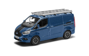 Corgi 1/43 Ford Transit Custom Sport, Chrome Blue Diecast Model Corgi 1/43 Ford Transit Custom Sport, Chrome Blue Diecast Model