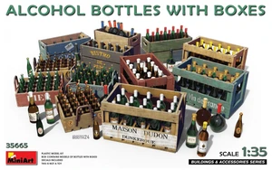  MiniArt 1/35 Alcohol Bottles with Boxes 