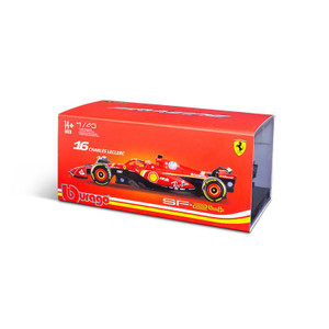 Burago 1/43 Ferrari SF-24 F1 2024 #16 Charles Leclerc With Helmet   Burago 1/43 Ferrari SF-24 F1 2024 #16 Charles Leclerc With Helmet