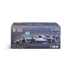  Burago 1/43 Mercedes AMG W15 F1 2024 #44 Lewis Hamilton With Helmet 