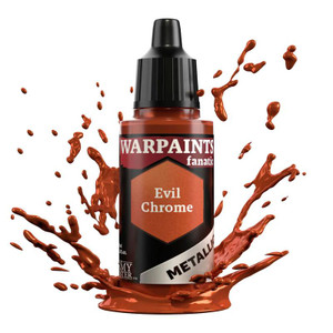  Army Painter Warpaints Fanatic Metallics 3185 18ml Evil Chrome Acrylic Paint 